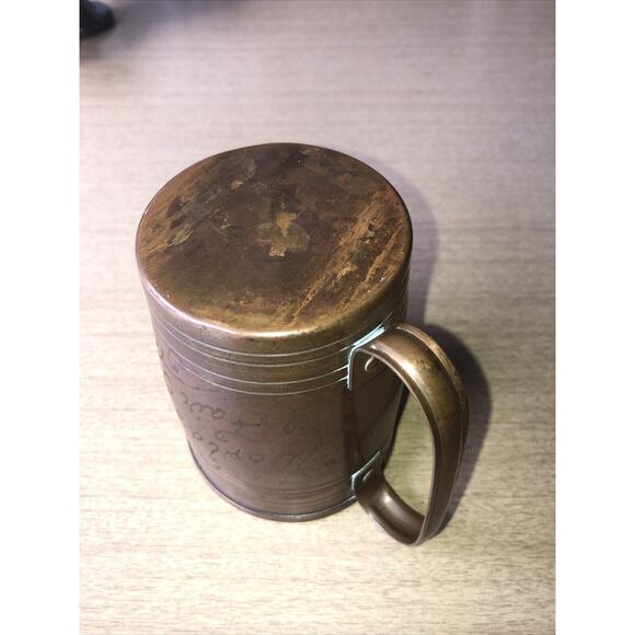 1934 Custom Engraved Chicago World's Fair Solid Copper 4” Mule Style Mug Rare - Picture 5 of 5